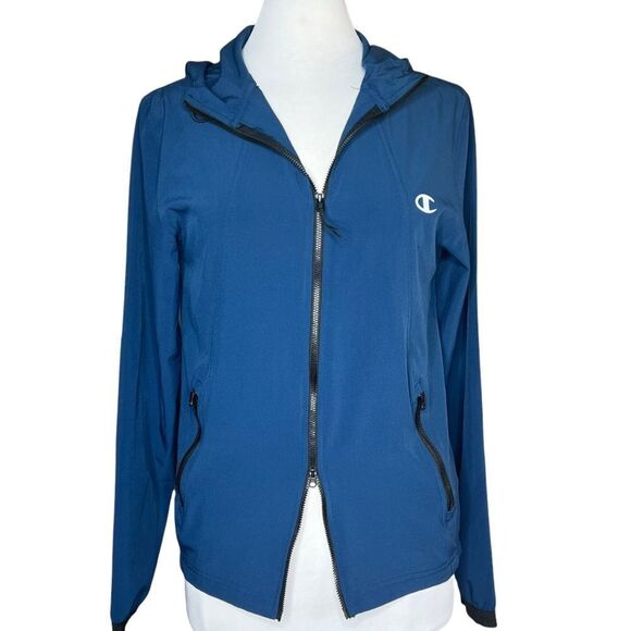 CHAMPION 365 Mens Active Stretch 2-Way Zip Front Track/Running Warm-up Jacket - Picture 2 of 9
